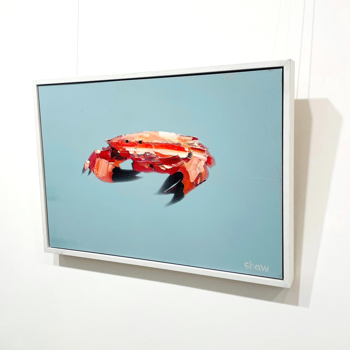 'Crab on Blue' by artist Rob Shaw